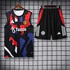 2025/2026 Manchester United Pre-Match Training Three Colors Vest+Shorts Football1:1 Thai Quality