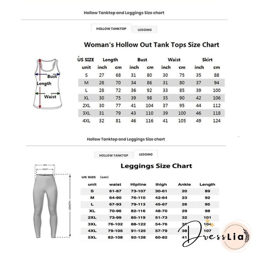 Women Wolf Native American 3D All Over Printed Legging + Hollow Tank Sleeveless Shirt Summer Vest for Women Plus Size Yoga Tank Tops Leggings Suit