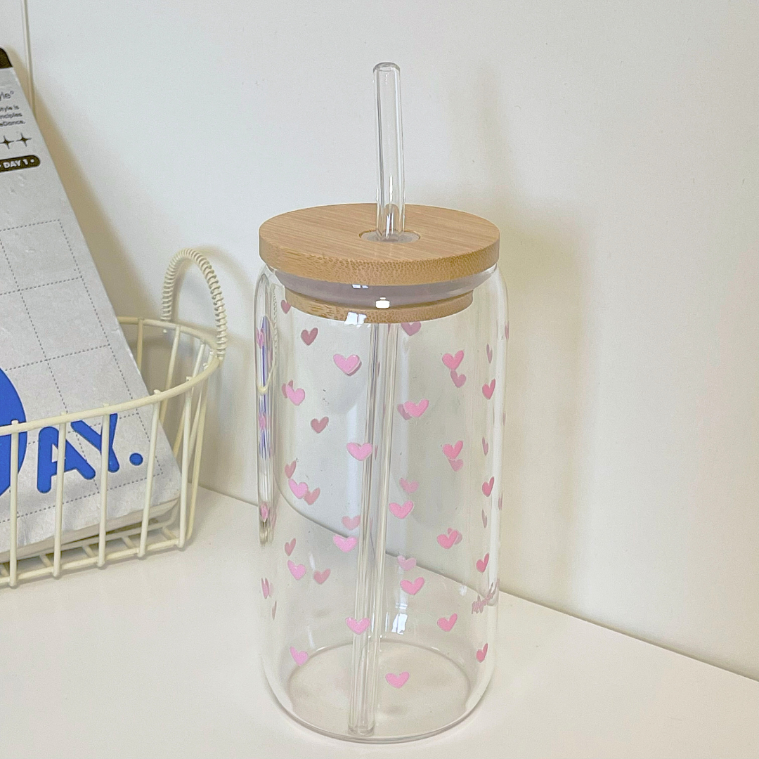 Maneifurui™  【Sweetheart】Glass Can