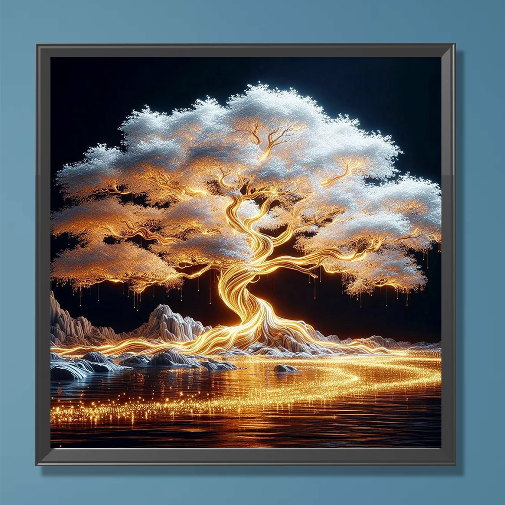 Diamond Painting - Full Round Drill - Tree(Canvas|30*30cm)