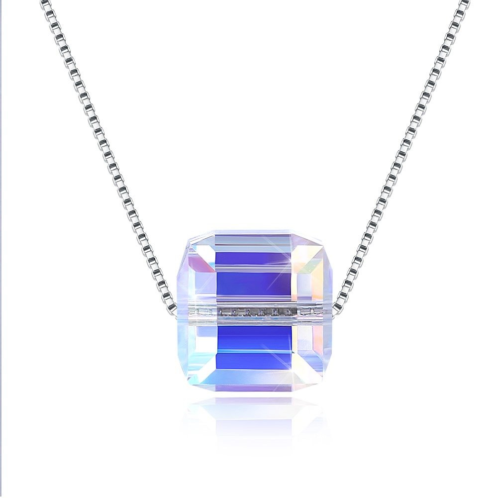 Sugar Cube Pendant  Necklace