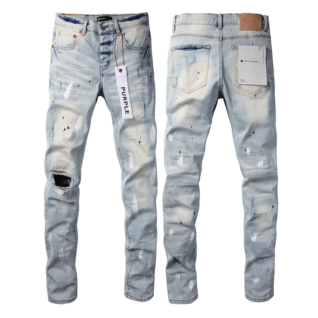 Purple Jeans blue ripped skinny jeans