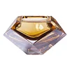 Windproof Cigarette Ashtray Creative Diamond Styling Crystal Glass Ashtray Home Living Room Office Hotel Portable Ashtrays Personality Decoration Ash Trays Desktop Smoking Ash Tray Holder