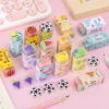 20PCS Fruit Sports Cherry Blossom Erasers for Kids Student Office Exam Stationery Gift