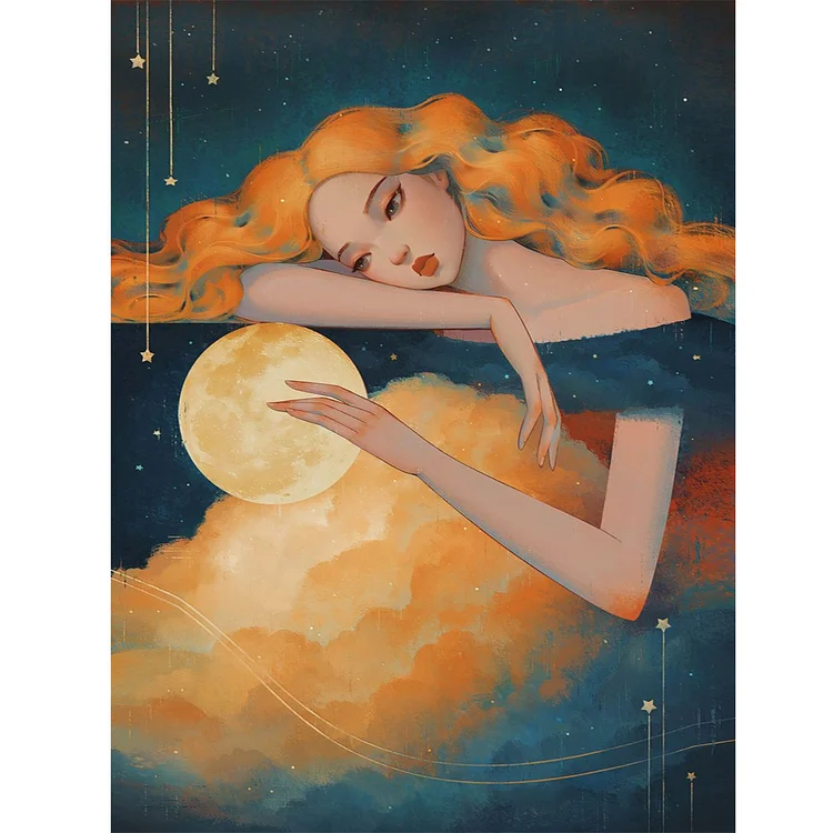 Sky Girl 30*40CM (Canvas) Full Round Drill Diamond Painting gbfke