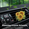 (US Local)Diamond Painting Car Aromatherapy Vent Clip Bling Air Vent Decorations (E)