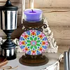 >SALE<DIY Mandala Diamond Painting Candlestick Holder Kit for Home Decor Gift