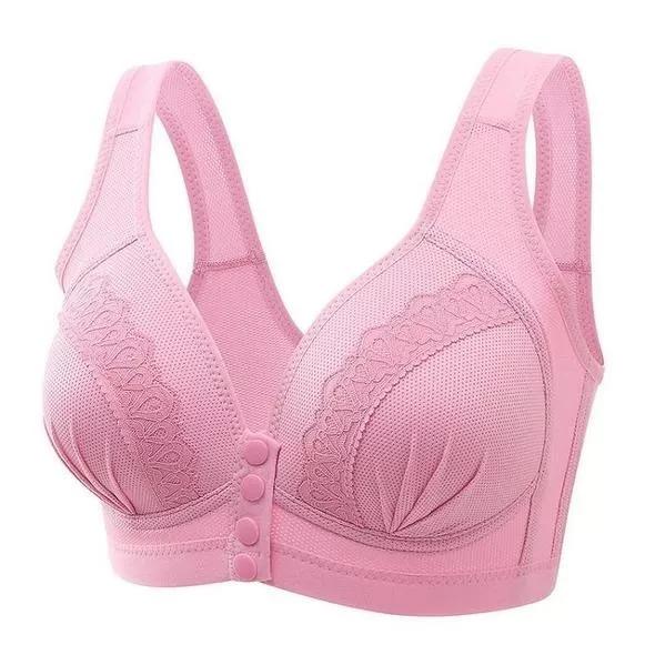  thdmladies Skin-Friendly Cotton Front Button Bra thedmladies
