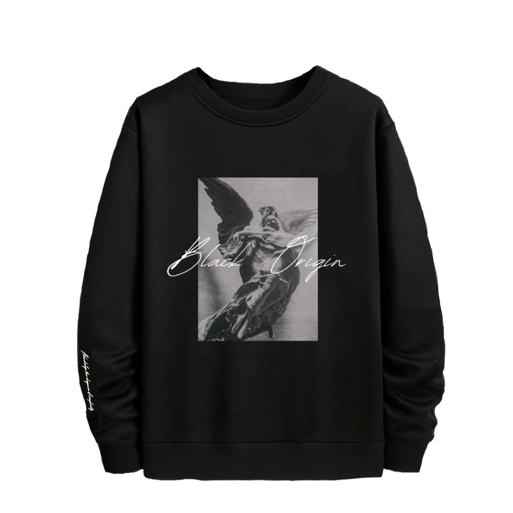 Black Origin Guardian Crewneck Sweatshirt