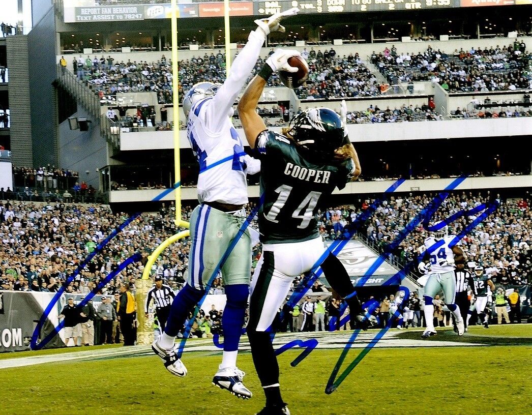 Autographed RILEY COOPER Philadelphia Eagles 8x10 Photo Poster painting w/ COA