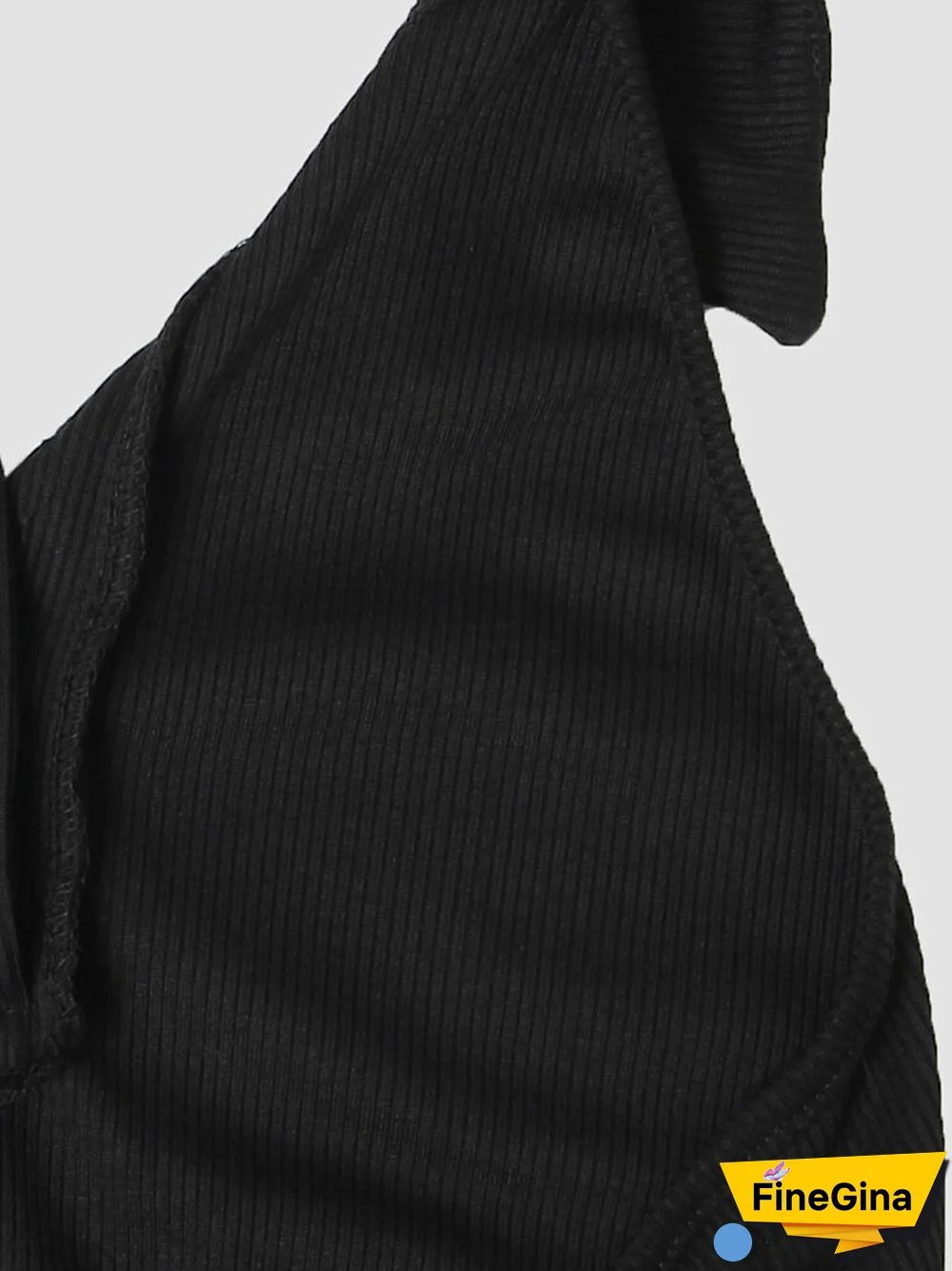 Pink Halter Ribbed Open Back Button Mini Bodycon Dress