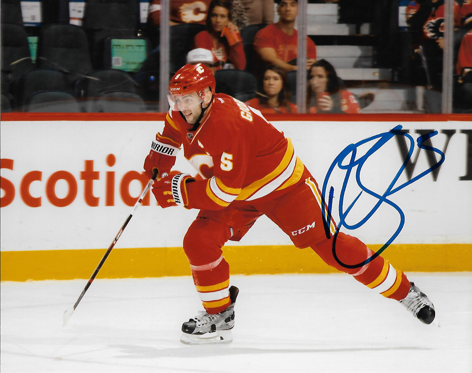 Calgary Flames Mark Giordano Autographed Signed 8x10 NHL Photo Poster painting COA C