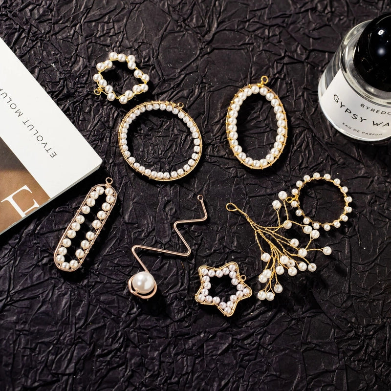 10 PCS/Package Copper Geometric Pendant Jewelry Accessories