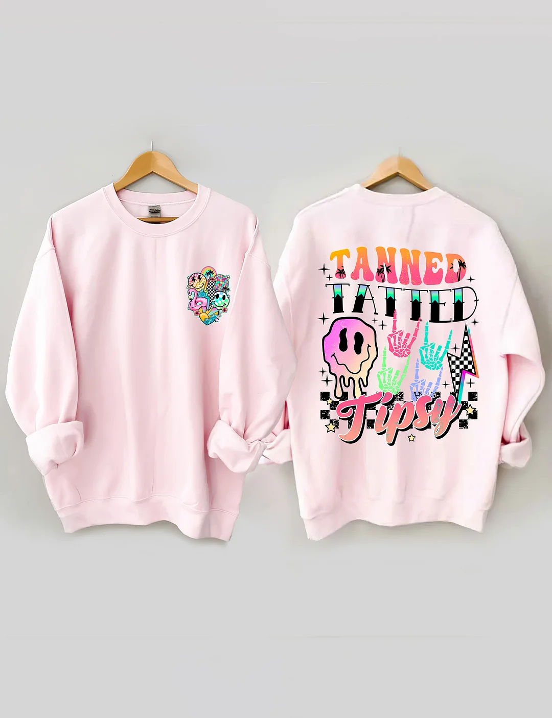 Tanned Tatted And Tipsy Sweatshirt