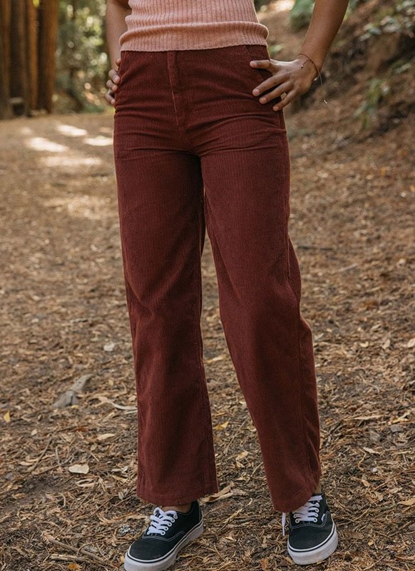 Simple and airy classic corduroy women's bottoms
