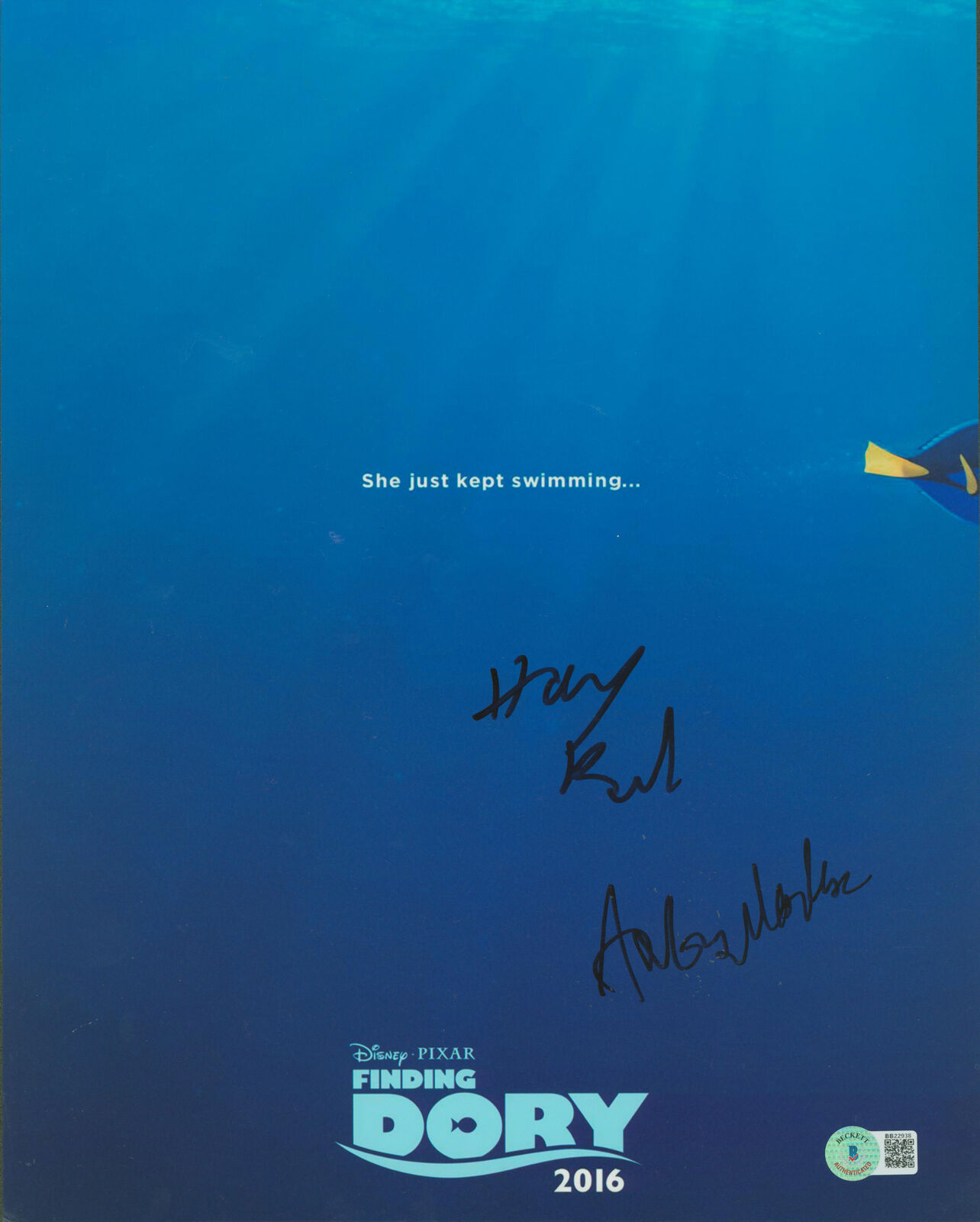 Hayden Rolence & Angus Maclan Finding Dory Signed 11x14 Photo Poster painting BAS #BB22938