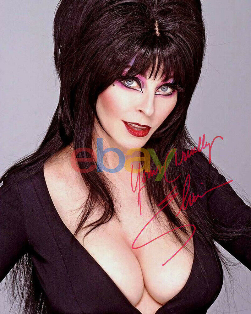 ELVIRA SIGNED 8X10 AUTOGRAPHED Photo Poster painting REPRINT