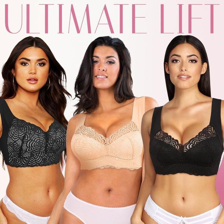 Aire Ultimate Lift Stretch Full-Figure Seamless Lace Cut-Out Bras