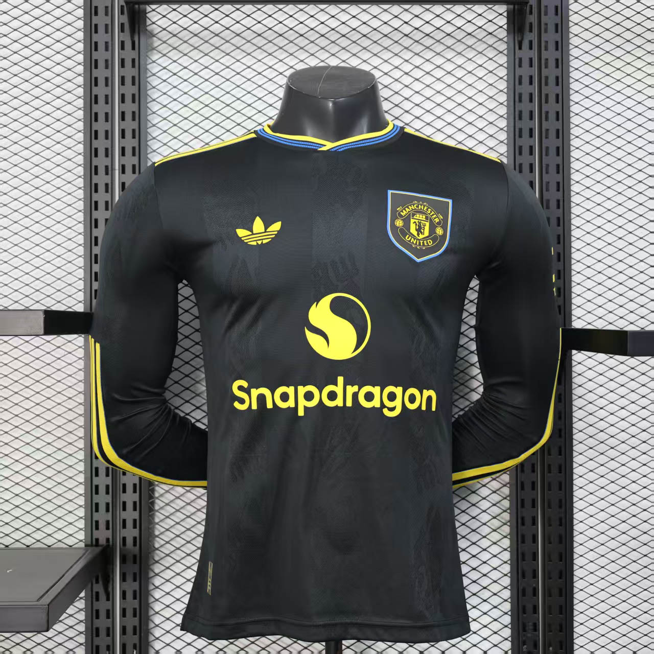 2025-2026 Long Sleeve Player Version Manchester United Third Away Football Shirt 1:1 Thai Quality- Maxi Kit