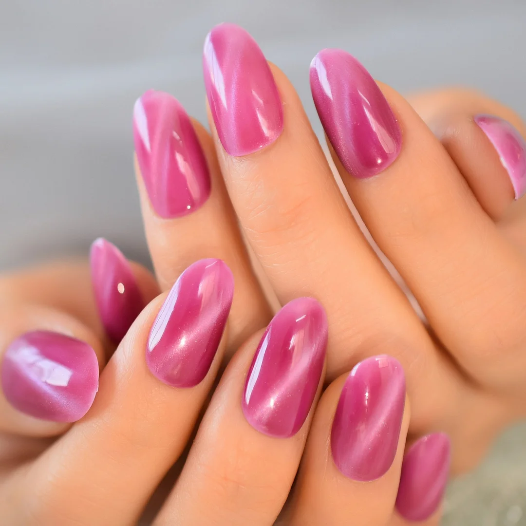 French Tip Gorgeous Ladies Fingernail Devorative Fasle Nails With Glue Tape Full Form Reusable Fake Nails Designer-Nail Inspo