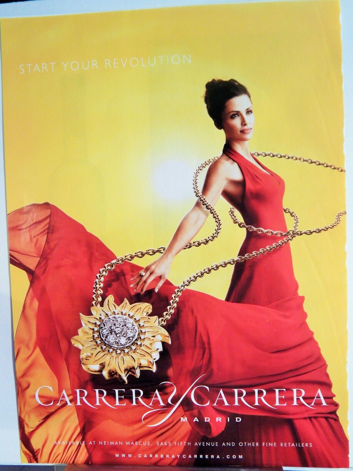 CARRERA Y CARRERA JEWELRY / BELVEDERE VODKA 2007 VTG Photo Poster painting AD, RARE EPHEMERA