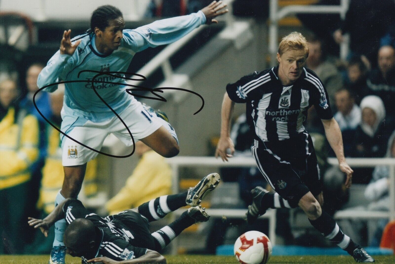 Jo Hand Signed 12x8 Photo Poster painting - Manchester City - Football Autograph.