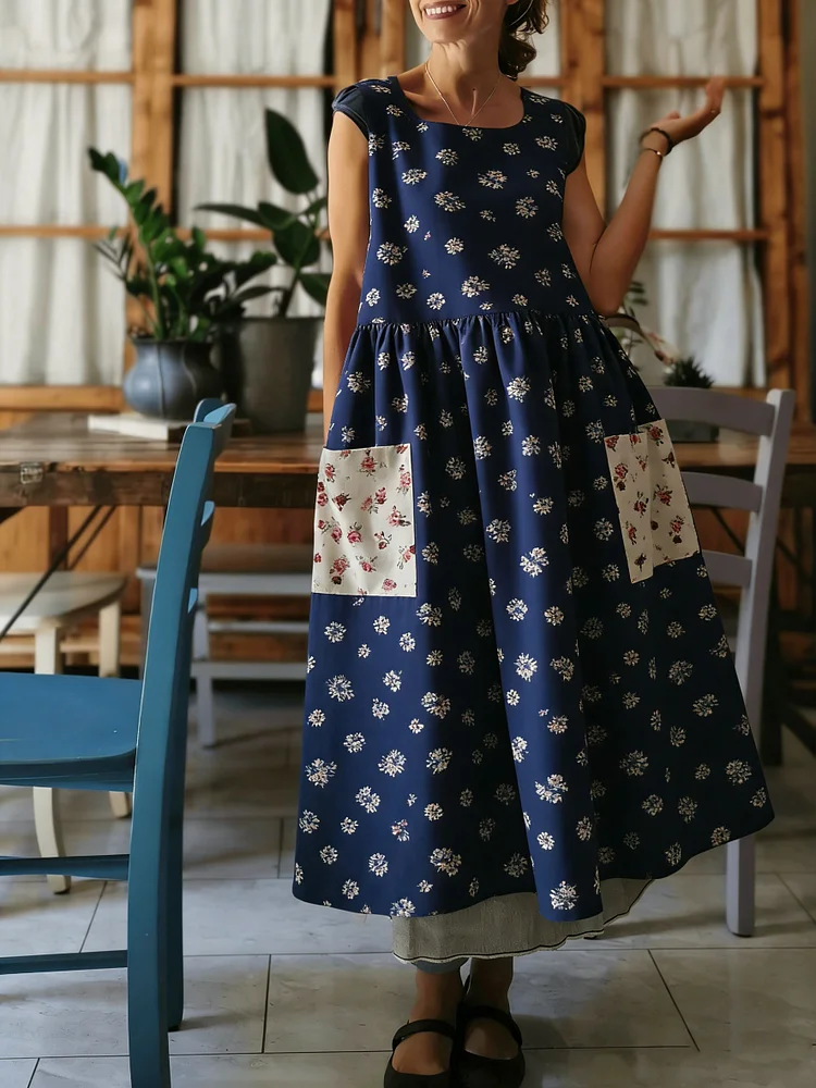 Vintage Print Apron