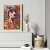 Girl With Big Eyes-14CT Stamped Cross Stitch 29*40cm/11.42*15.75in(Brand)