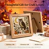 Moon & Owl Glass Mosaic DIY Craft Kit &ndash; Framed Halloween Wall Art