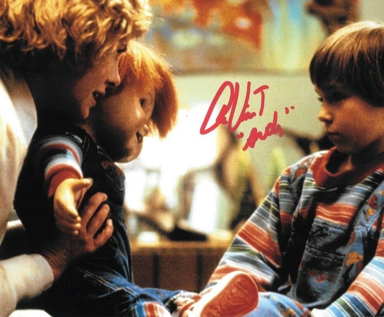 * ALEX VINCENT * signed 8x10 Photo Poster painting * CHILD'S PLAY * ANDY * PROOF * 18