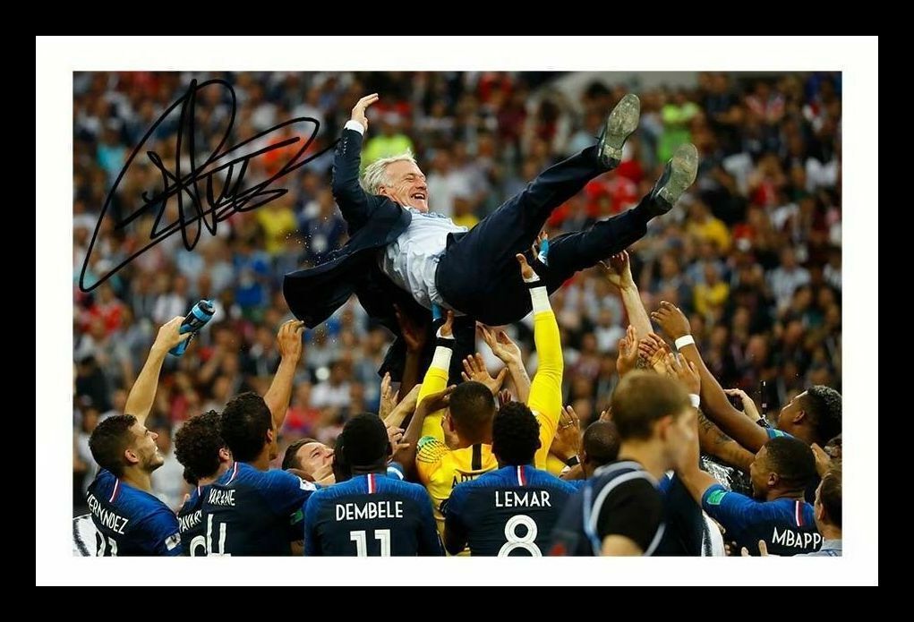 Didier Deschamps - France 2018 Autograph Signed & Framed Photo Poster painting