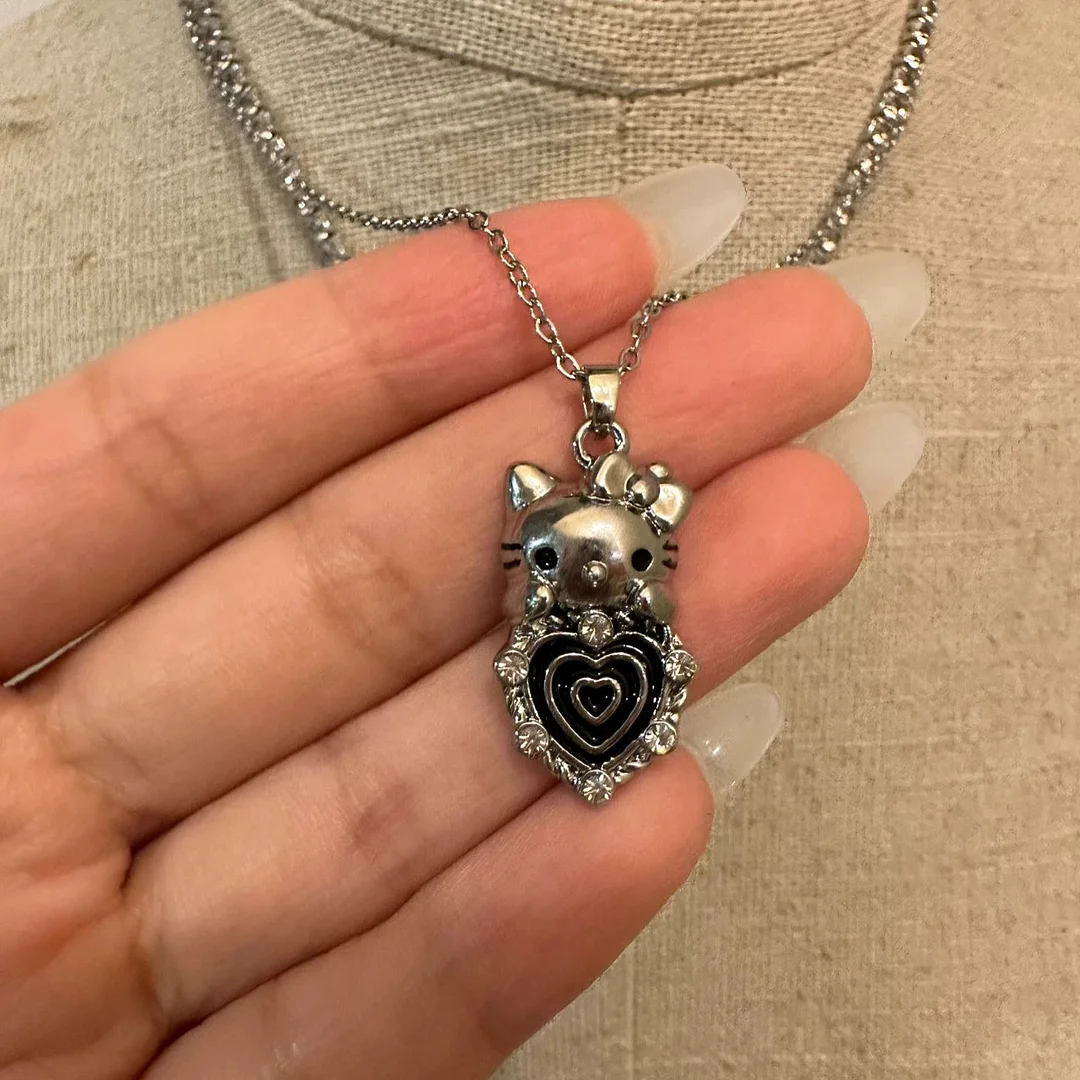 Sweet Kitty Flowers Necklaces KI456