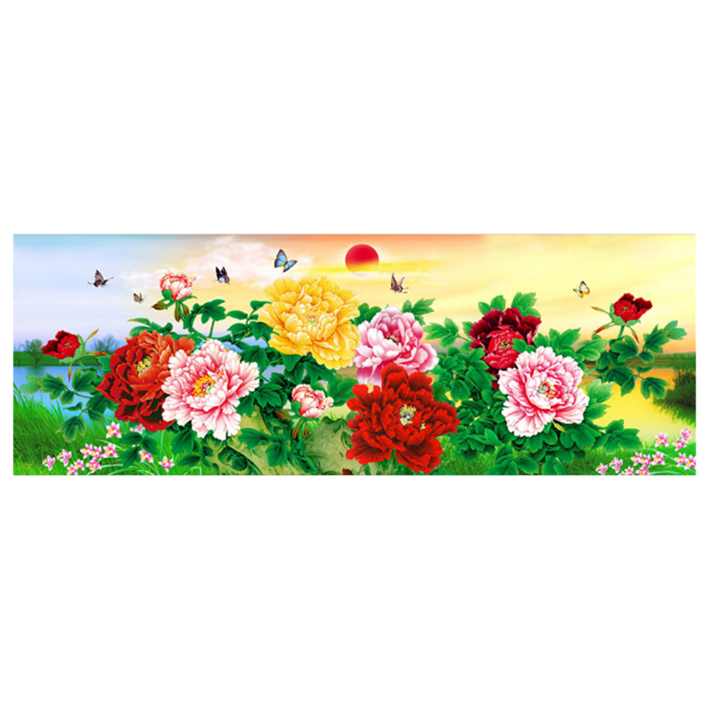 

Phoenix Flowers - 11CT Stamped Cross Stitch - 110*40CM, 501 Original