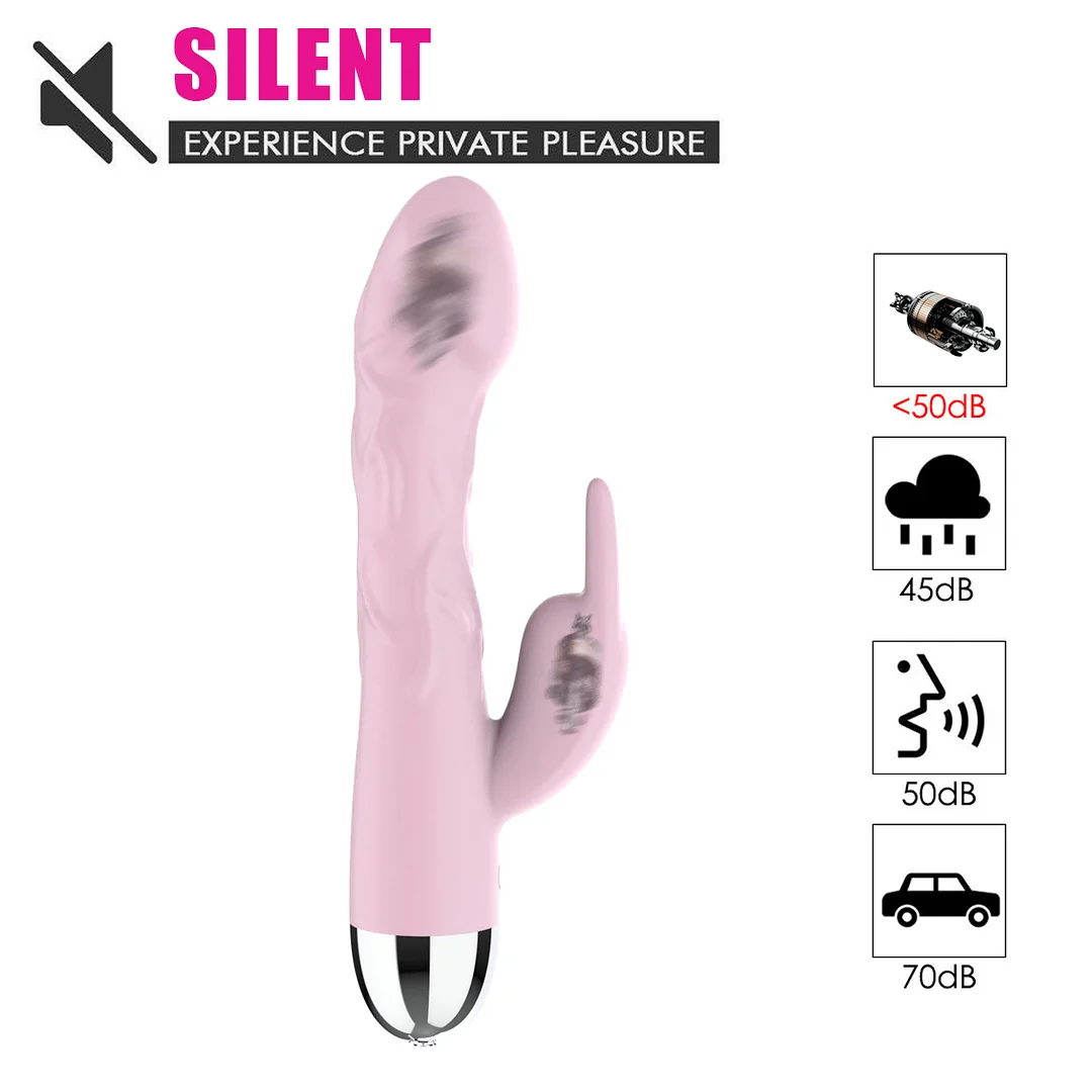 Versatile 10 Mode Vibrating Rabbit Dildo with Waterproof and Ergonomic Design
