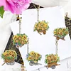 >SALE<6PCS Double Sided Special Shape Diamond Painting Keychain (Sunflower Buggy)