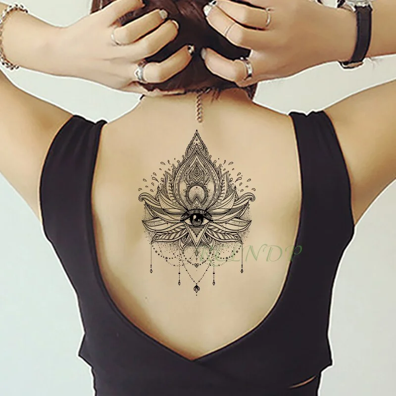 Sdrawing Temporary Tattoo Sticker peony flower diamond necklace fake tatto flash tatoo stickers art tattoos for girl women men