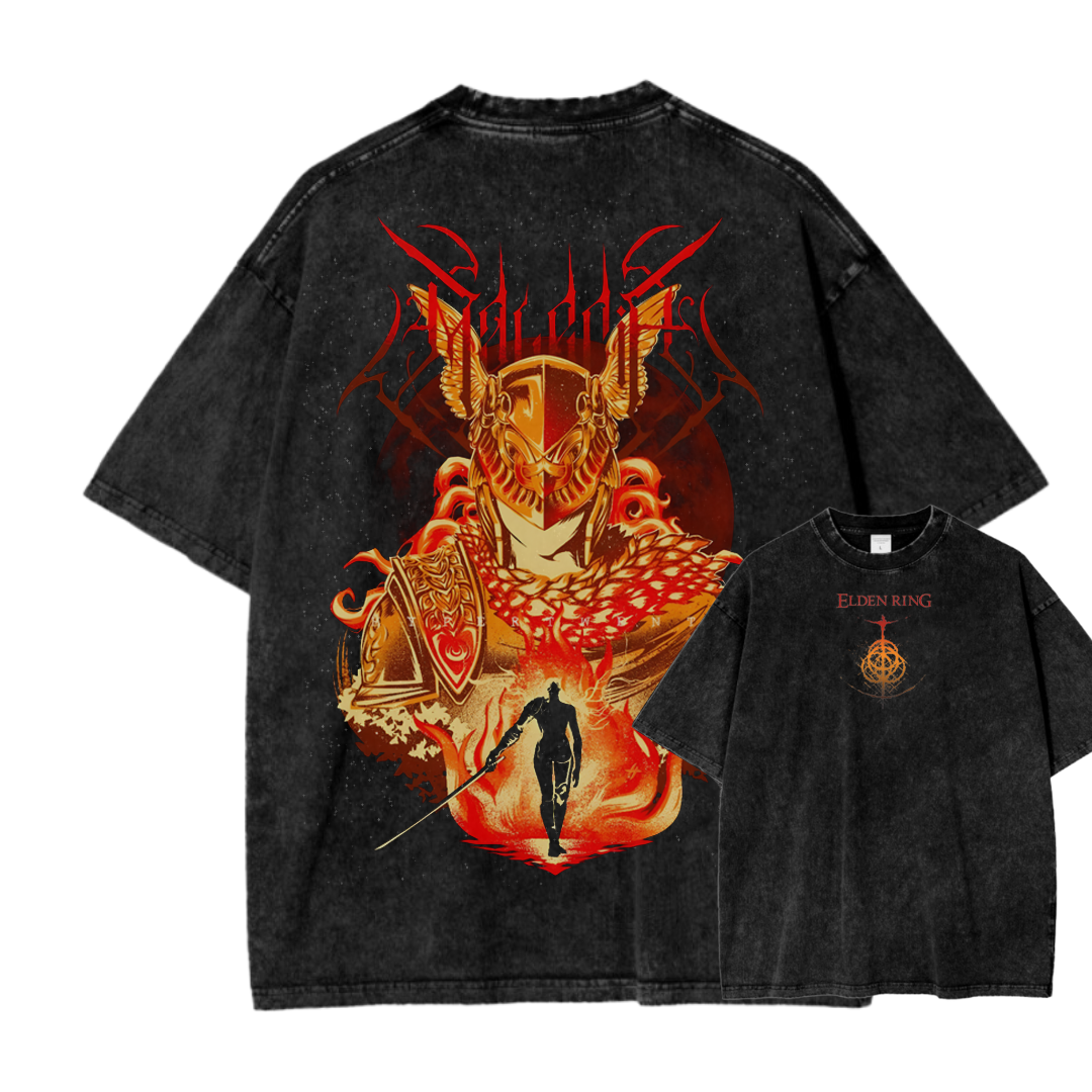 Elden Ring Printed Men's Washed T-Shirt