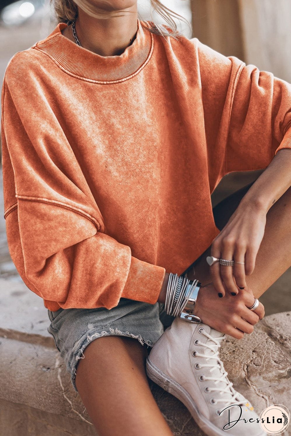 Stylish Crew Neck Pullover Sweater