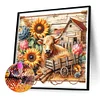 Diamond Painting-DIY Full Round Drill Farm Cows(40*40CM)