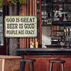 God is great beer is good - Vintage Metal Signs - 20*30cm/30*40cm