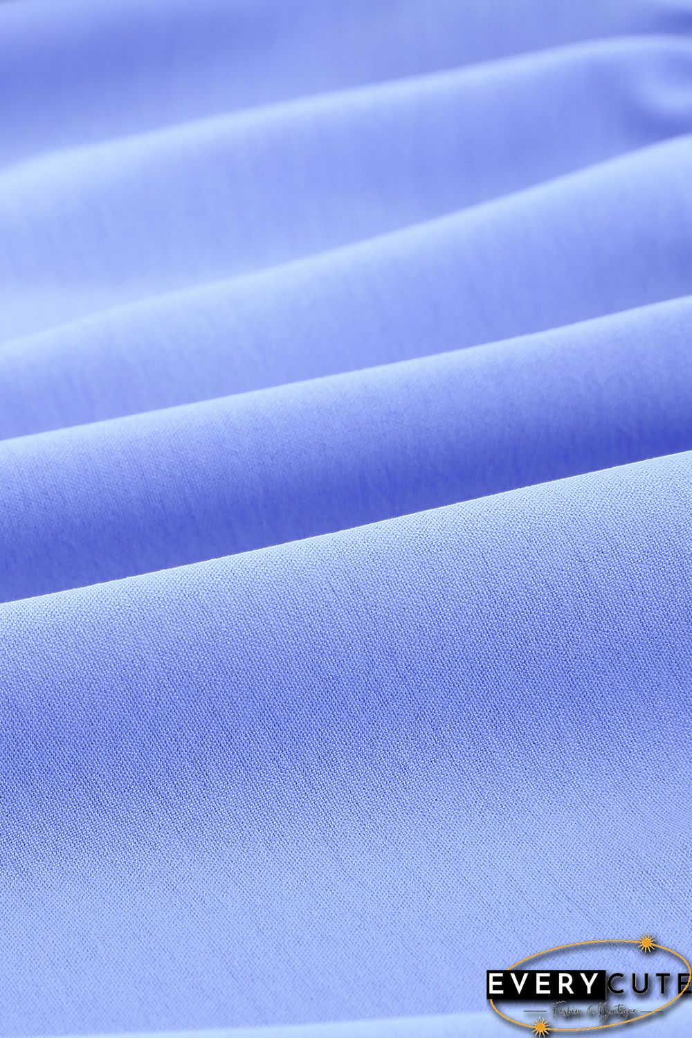 Sky Blue Square Neck Half Sleeve High Low Mini Dress