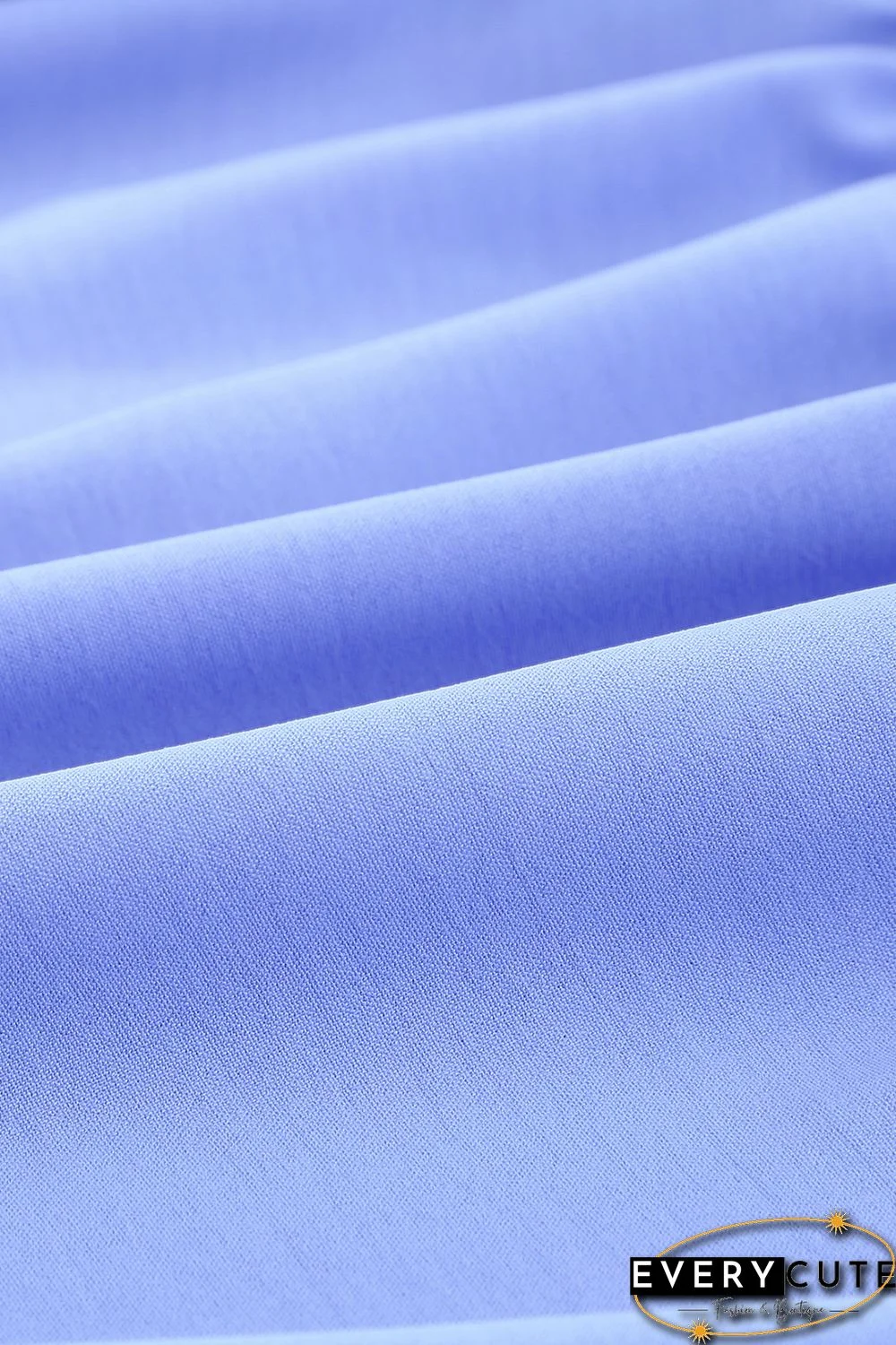 Sky Blue Square Neck Half Sleeve High Low Mini Dress