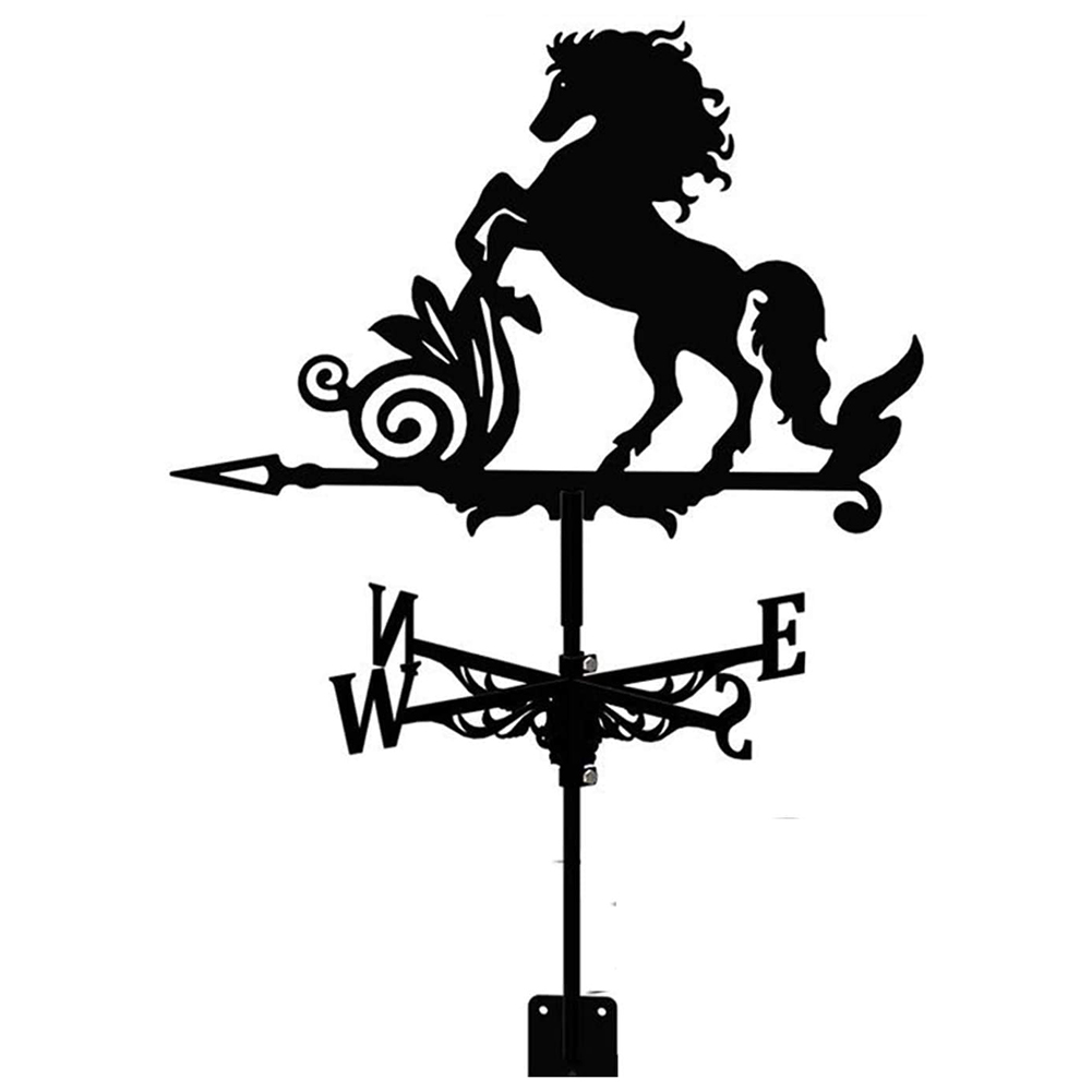 

Witch Wind Direction Indicator Garden Iron Metal Stake Weathervane Windmill, 501 Original