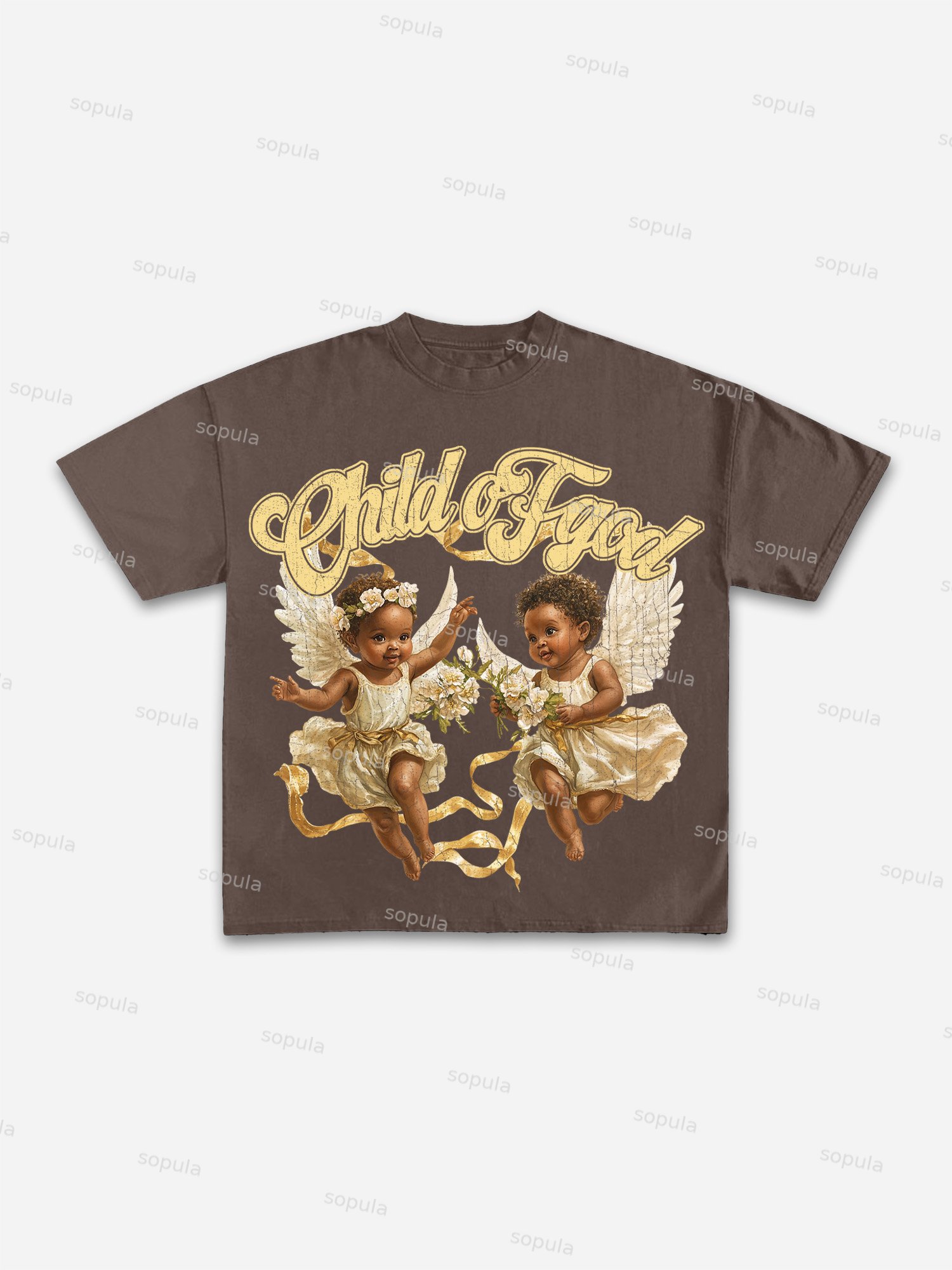 Child Of God Print Cotton T-shirt - Sopula｜Premium Graphic Tees & Graphic Clothing