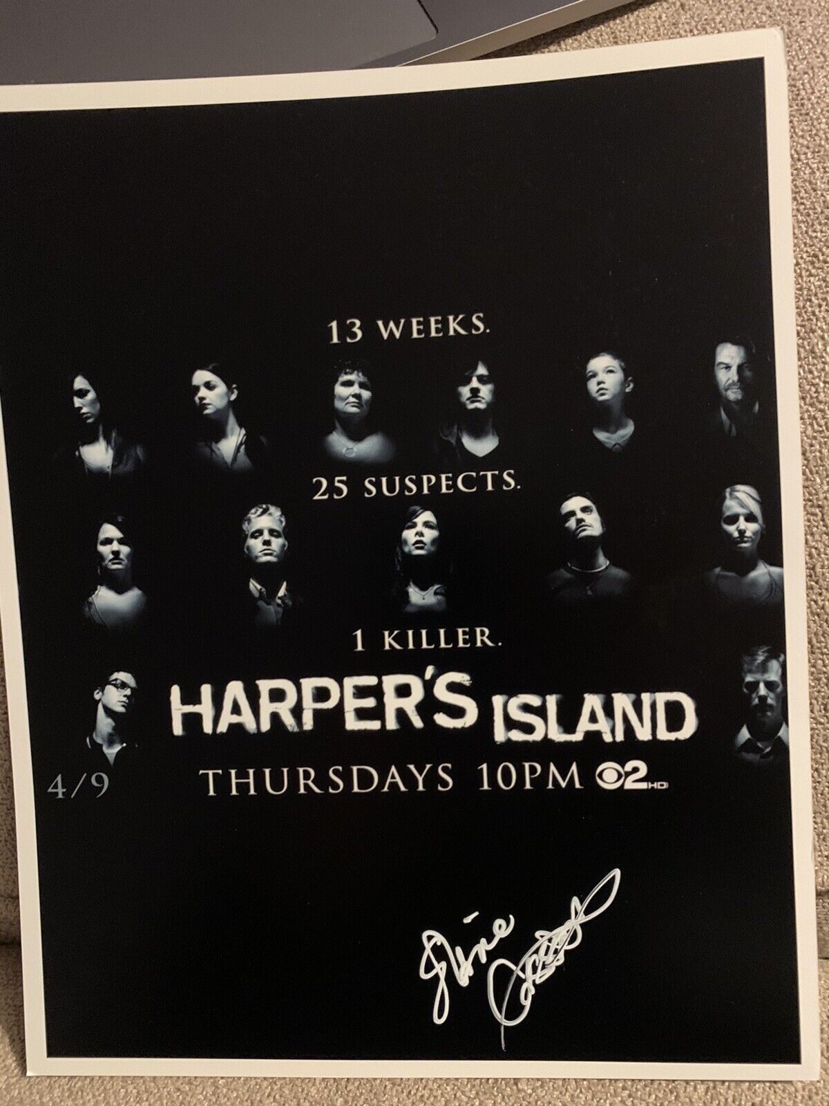 ELAINE CASSIDY Signed 10x8 Harpers Island Photo Poster painting