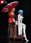 Cheongsam Soryu Asuka Langley & Rei Ayanami - (EVA) Neon Genesis EVAngelion Resin Statue - Apr. Studio