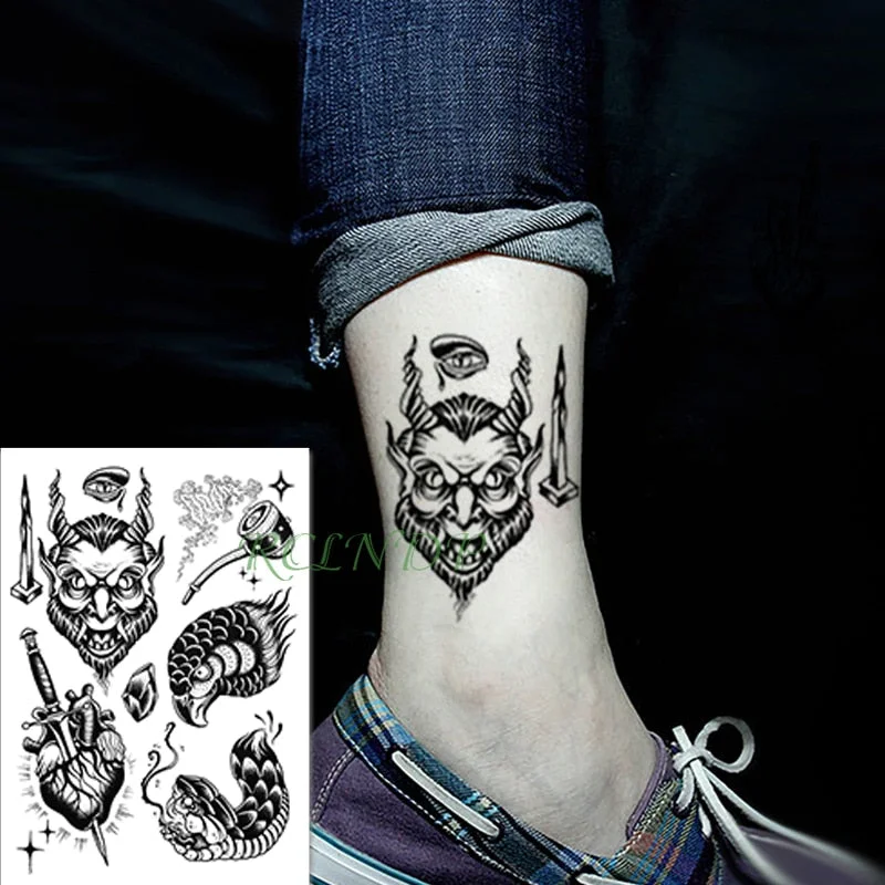 Waterproof Temporary Tattoo Sticker stripe Bar code streak line Fake Tatto Flash Tatoo Totem Back leg Abdomen Arm for Men Women