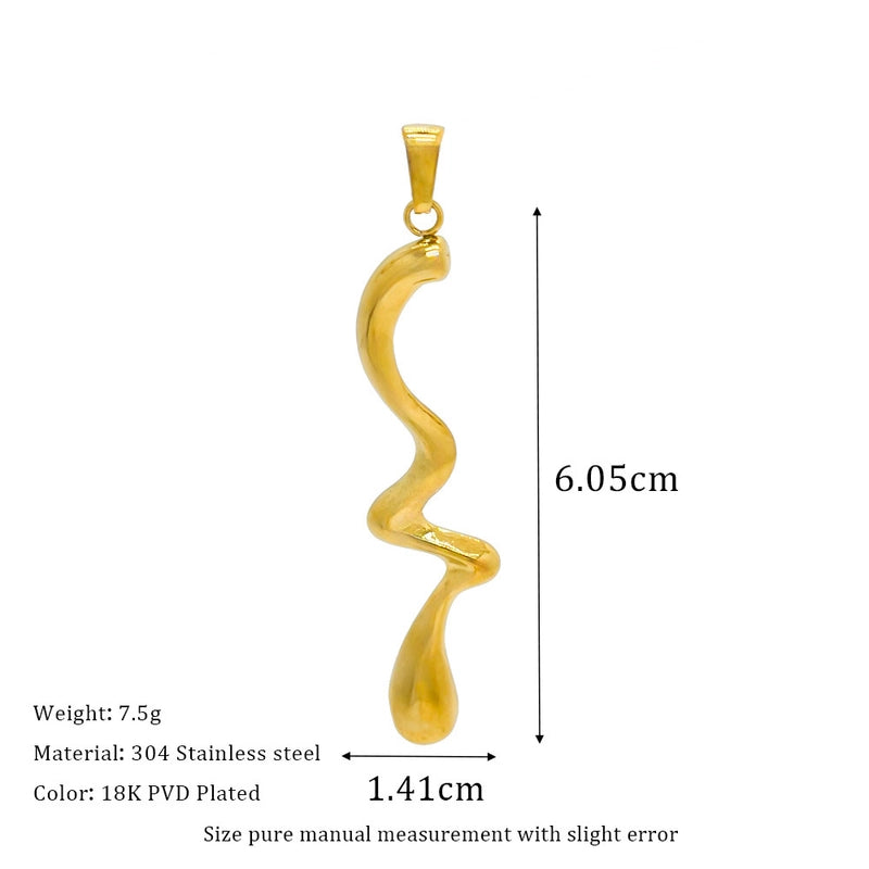 1 Piece 304 Stainless Steel Geometric Pendant Jewelry Accessories