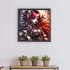 Gothique cool fille-pleine peinture ronde au diamant-50*50cm