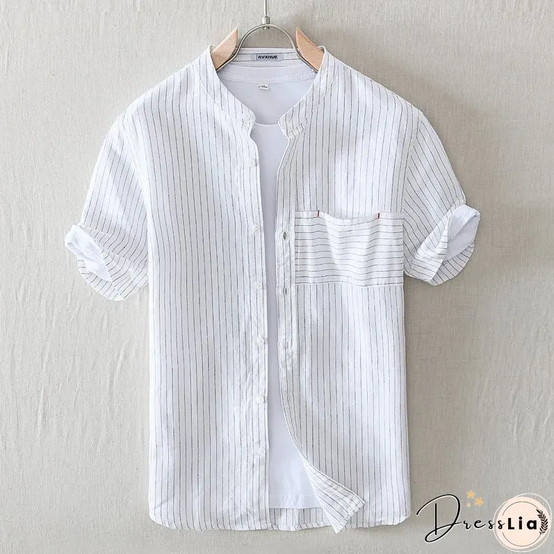 Charles Morrison Venice Flax Summer Shirt